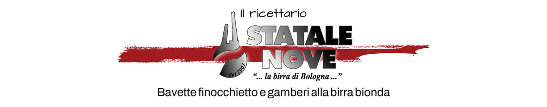 Bavette finocchietto e gamberi alla birra bionda