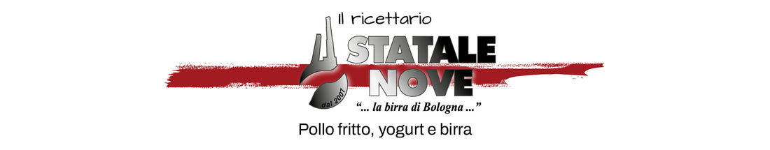 Pollo fritto, yogurt e birra