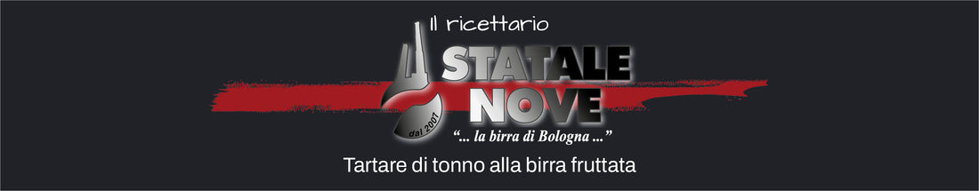 Tartare di tonno alla birra fruttata