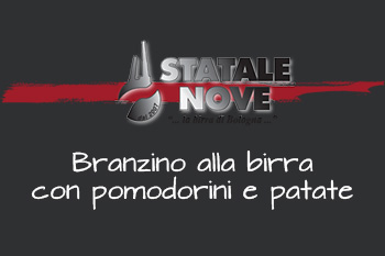 Branzino alla birra con pomodorini e patate
