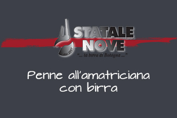 Penne all'amatriciana con birra